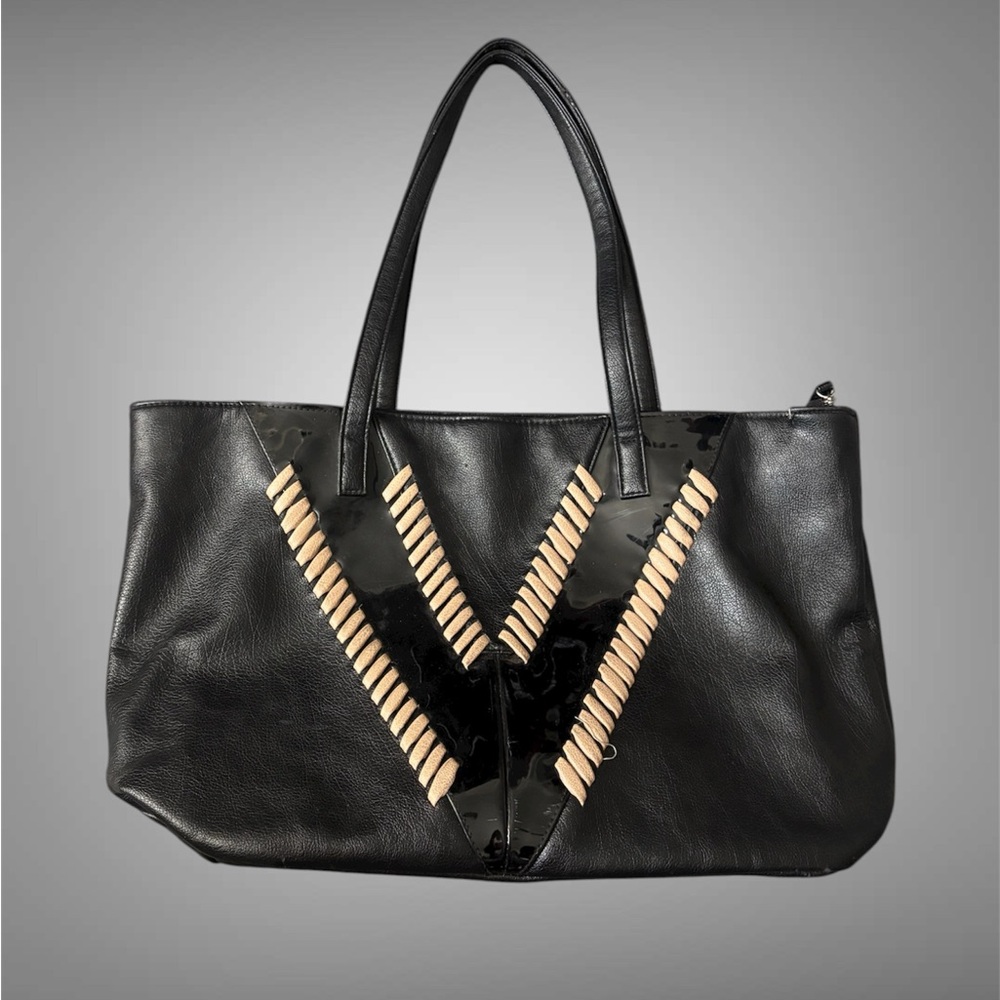 Cato Black and Tan Women's Tote Bag